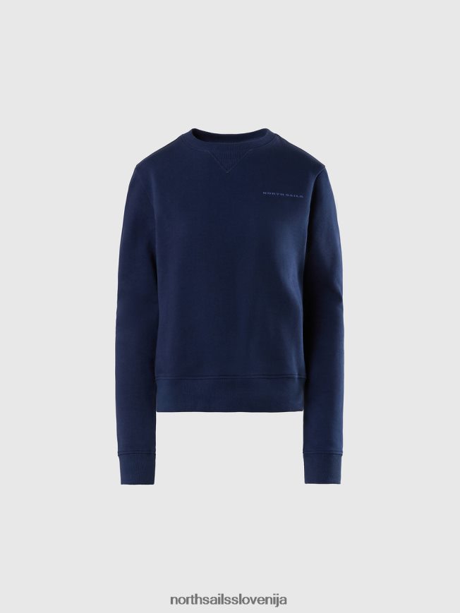 ženske North Sails mornarsko modra pulover s potiskom na prsih oblačila ZBDXNV597