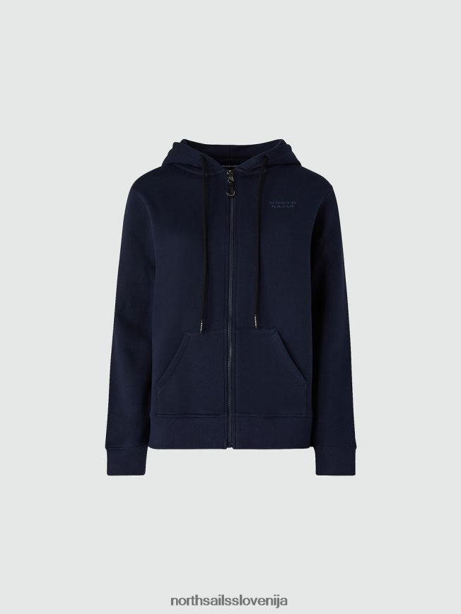 ženske North Sails mornarsko modra pulover z zadrgo oblačila ZBDXNV1431