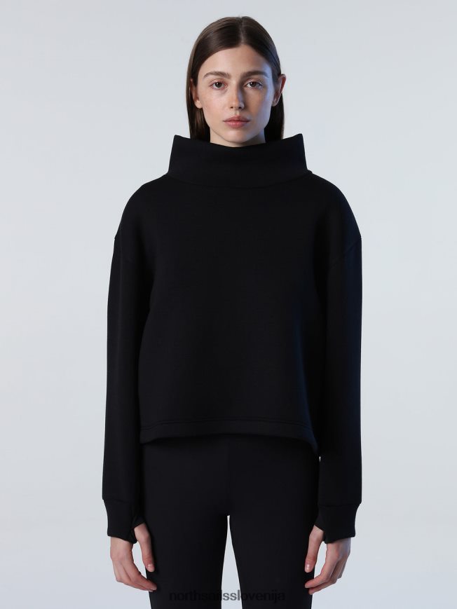 ženske North Sails Črna potapljaška majica oblačila ZBDXNV1389