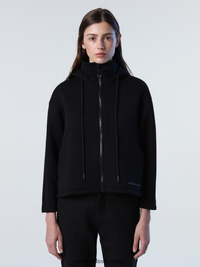 ženske North Sails Črna potapljaški pulover z zadrgo oblačila ZBDXNV1373