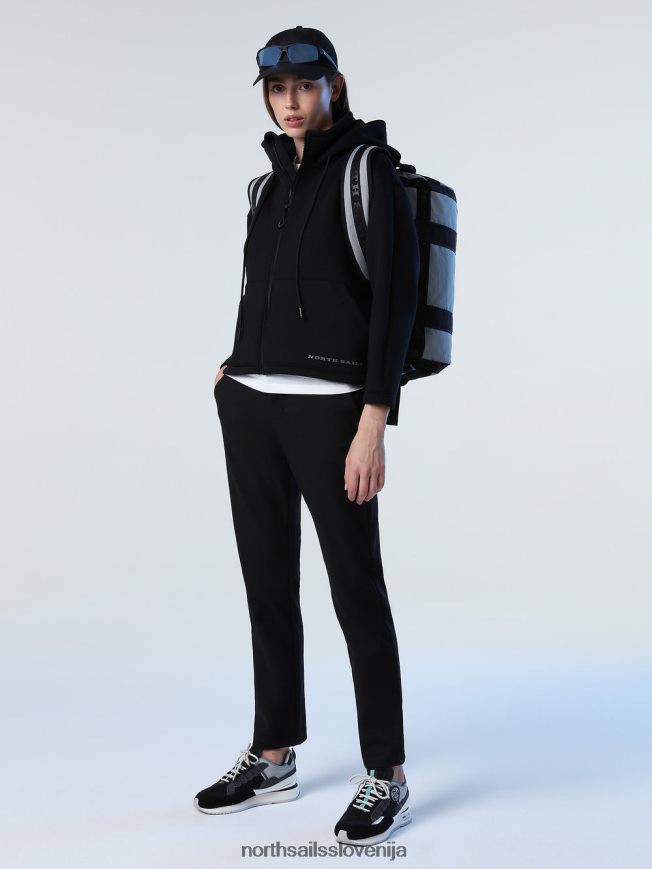 ženske North Sails Črna potapljaški pulover z zadrgo oblačila ZBDXNV1373