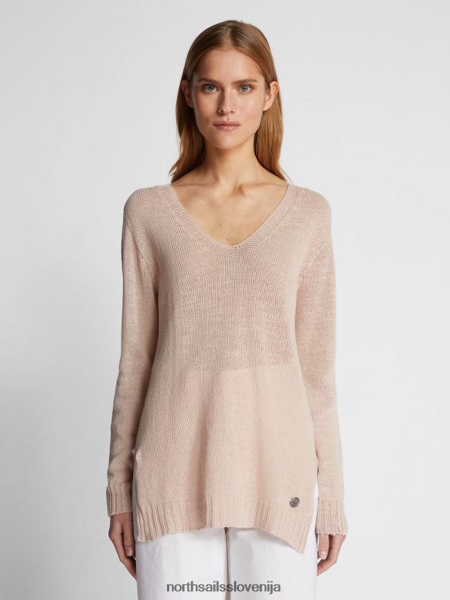 ženske North Sails lesna vrtnica pulover z v-izrezom oblačila ZBDXNV1462