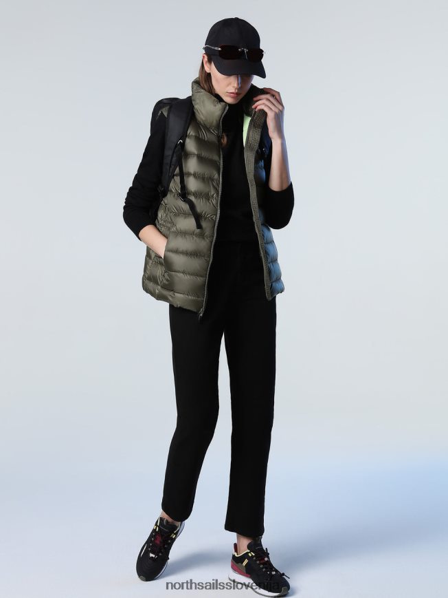 ženske North Sails bršljan zelena flam telovnik oblačila ZBDXNV1441