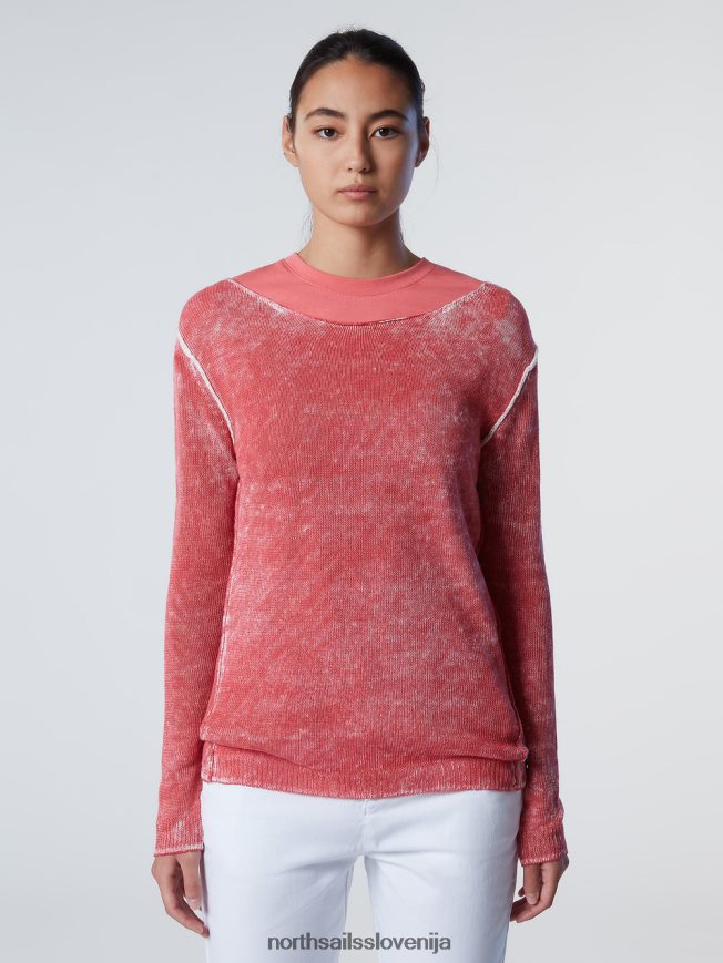 ženske North Sails čajna vrtnica laneni top z ladjastim izrezom oblačila ZBDXNV569