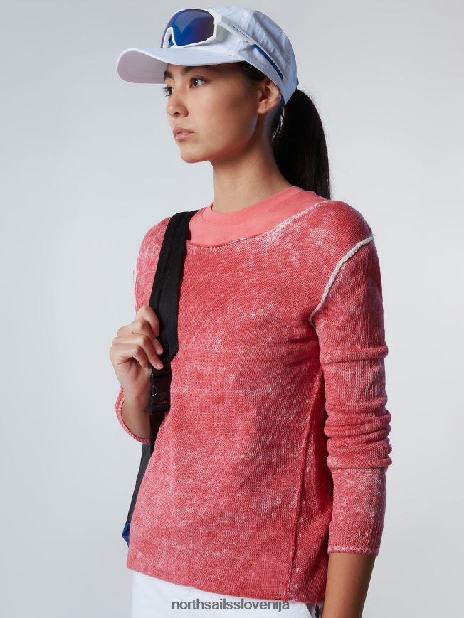 ženske North Sails čajna vrtnica laneni top z ladjastim izrezom oblačila ZBDXNV569