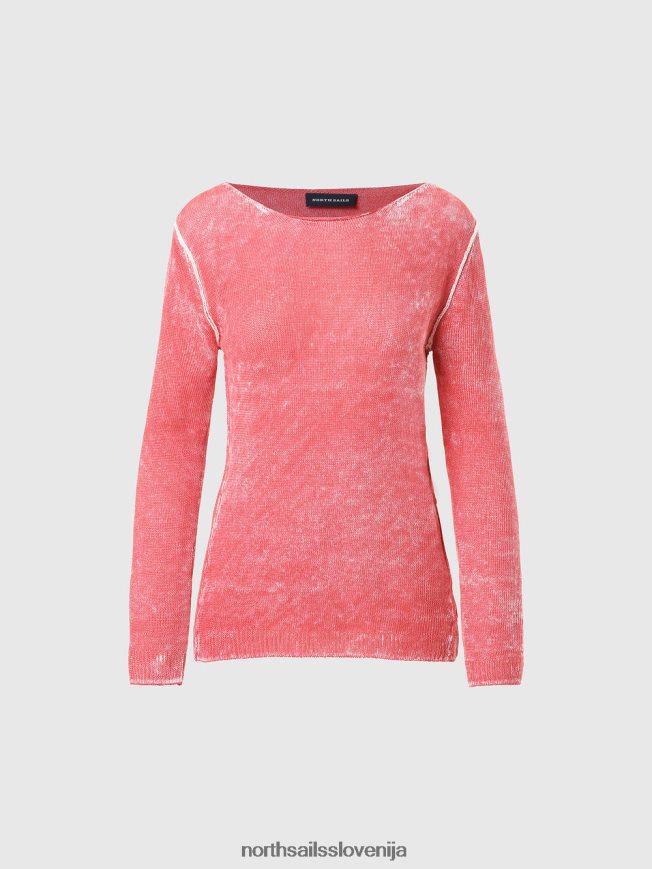 ženske North Sails čajna vrtnica laneni top z ladjastim izrezom oblačila ZBDXNV569