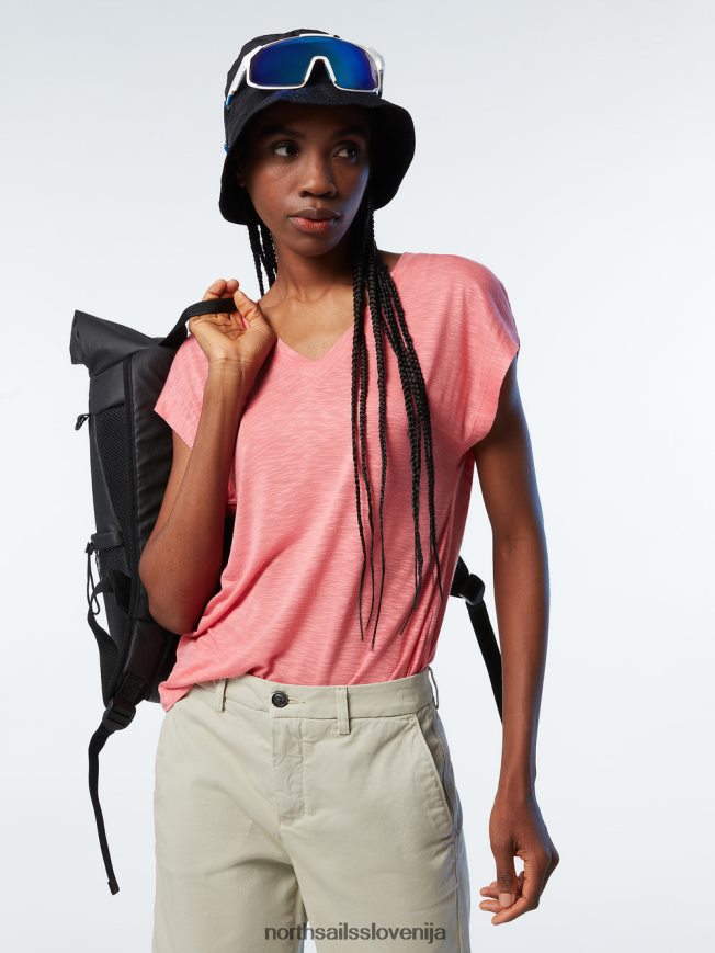 ženske North Sails čajna vrtnica top z v-izrezom oblačila ZBDXNV572