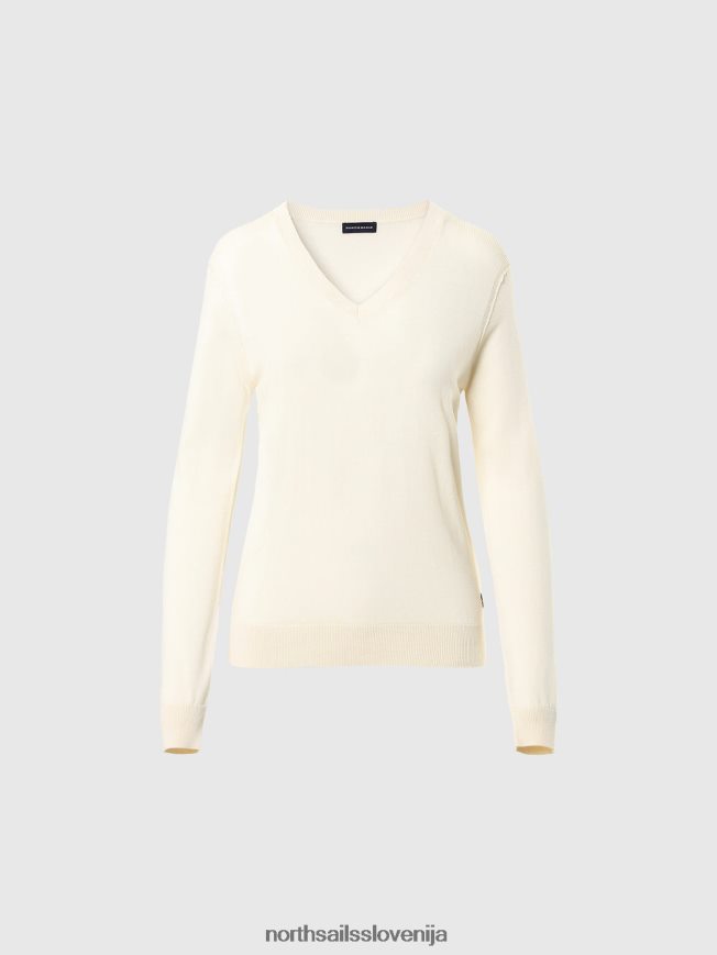 ženske North Sails alomandna krema top z ovratnikom iz aloje oblačila ZBDXNV577
