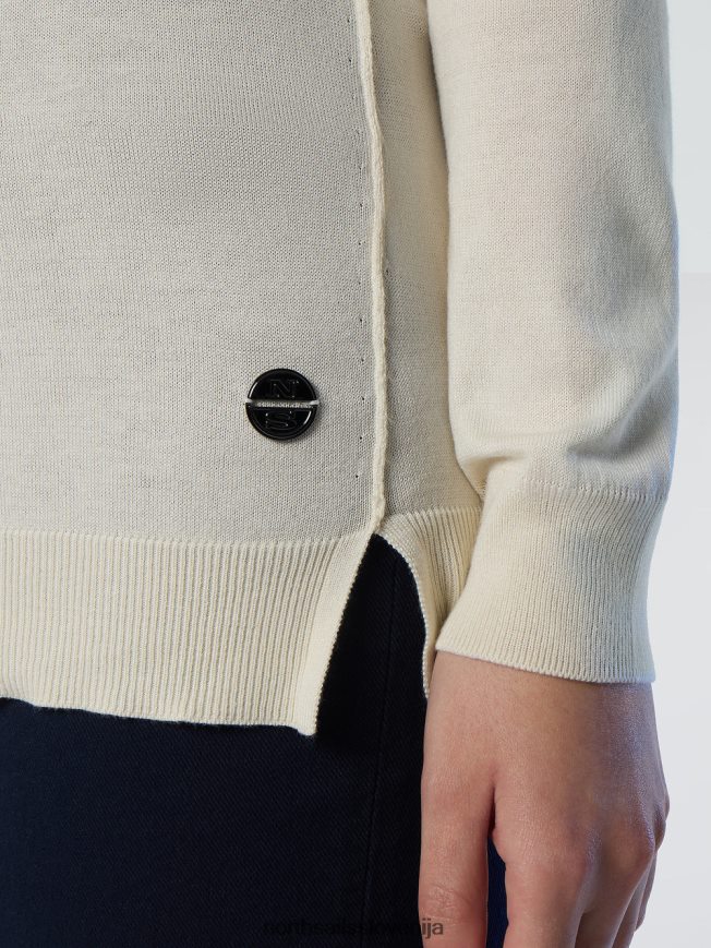 ženske North Sails alomandna krema top z ovratnikom iz aloje oblačila ZBDXNV577