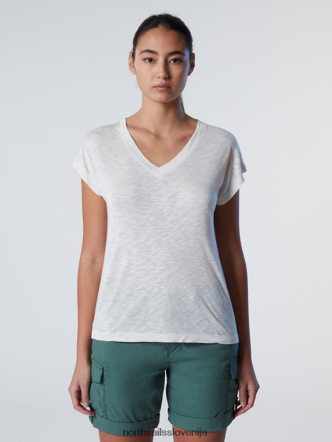 ženske North Sails alomandna krema top z v-izrezom oblačila ZBDXNV571