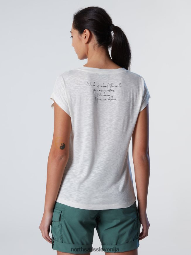 ženske North Sails alomandna krema top z v-izrezom oblačila ZBDXNV571