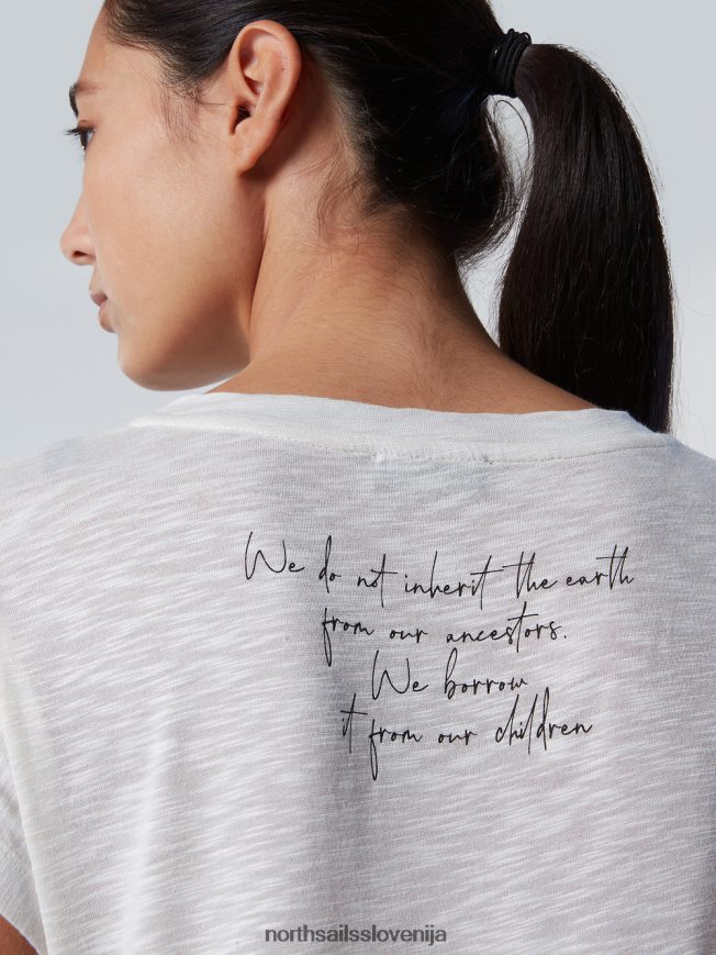 ženske North Sails alomandna krema top z v-izrezom oblačila ZBDXNV571