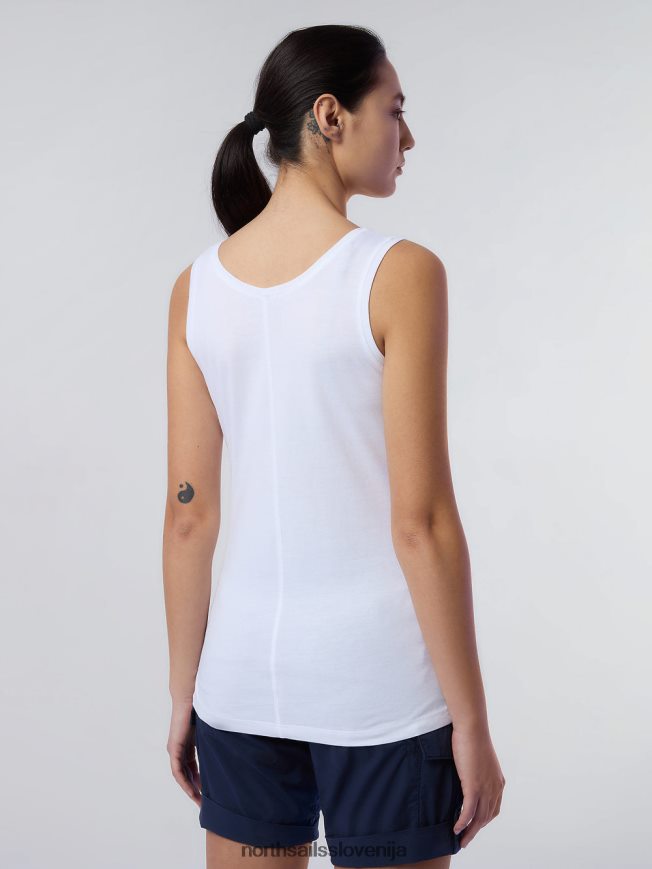 ženske North Sails bela brezrokavnik iz bambusa oblačila ZBDXNV561