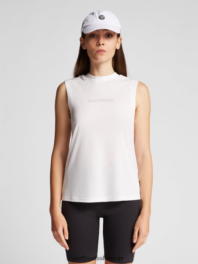ženske North Sails bela brezrokavnik iz ostrigovih školjk oblačila ZBDXNV1470