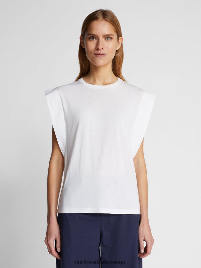 ženske North Sails bela zgornji del iz bombaža in bambusa oblačila ZBDXNV1485