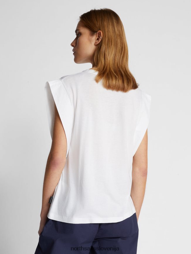 ženske North Sails bela zgornji del iz bombaža in bambusa oblačila ZBDXNV1485