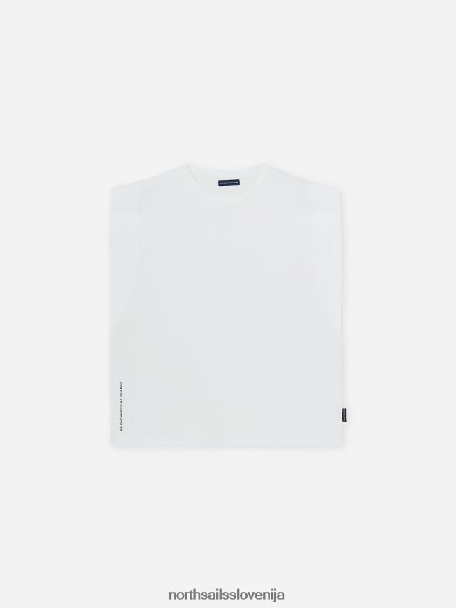 ženske North Sails bela zgornji del iz bombaža in bambusa oblačila ZBDXNV1485