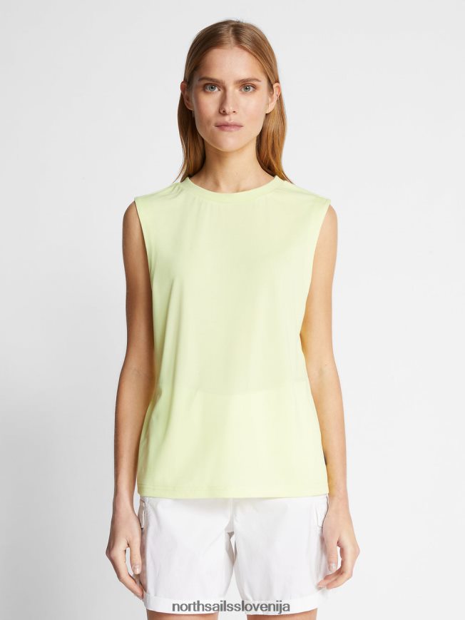 ženske North Sails svetlo žveplo brezrokavnik iz ostrigovih školjk oblačila ZBDXNV1469